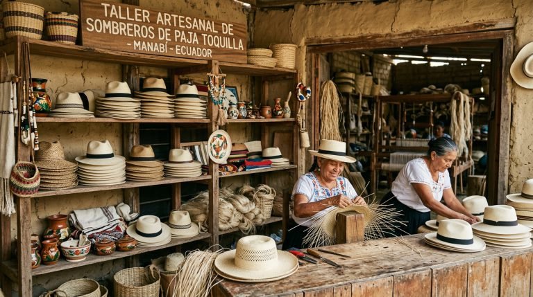 Artesanías y Sombreros de Paja Toquilla en Manabí