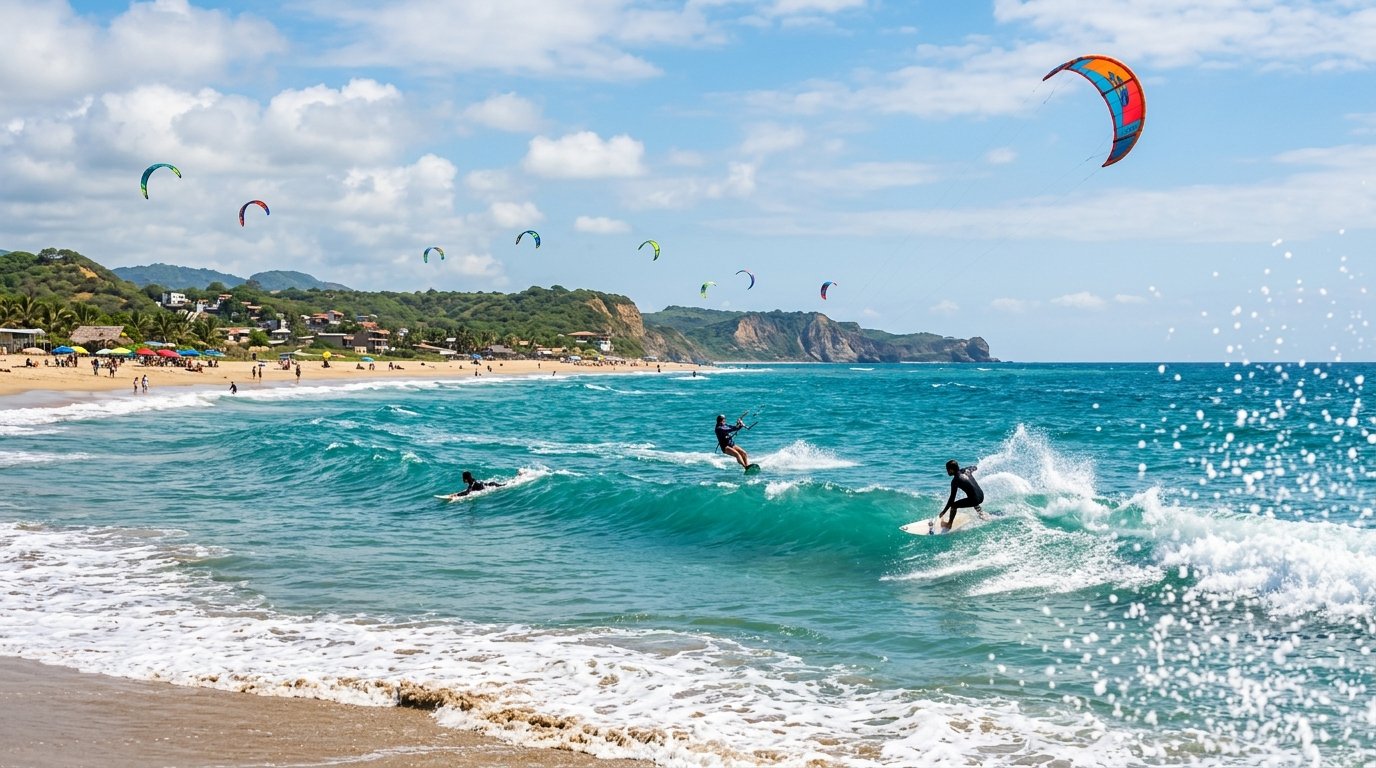 Deportes Acuáticos en Manta: Kitesurf, Surf y Buceo